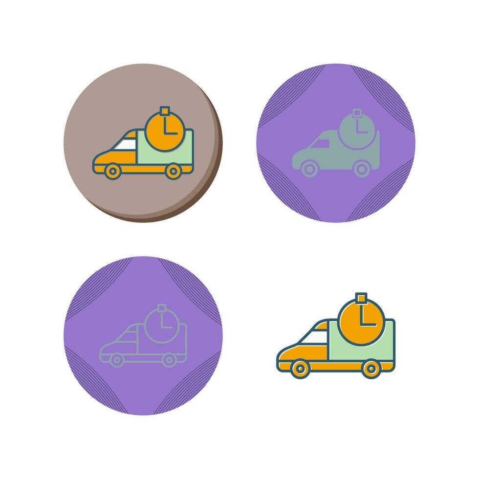 Time Based Delivery Vector Icon