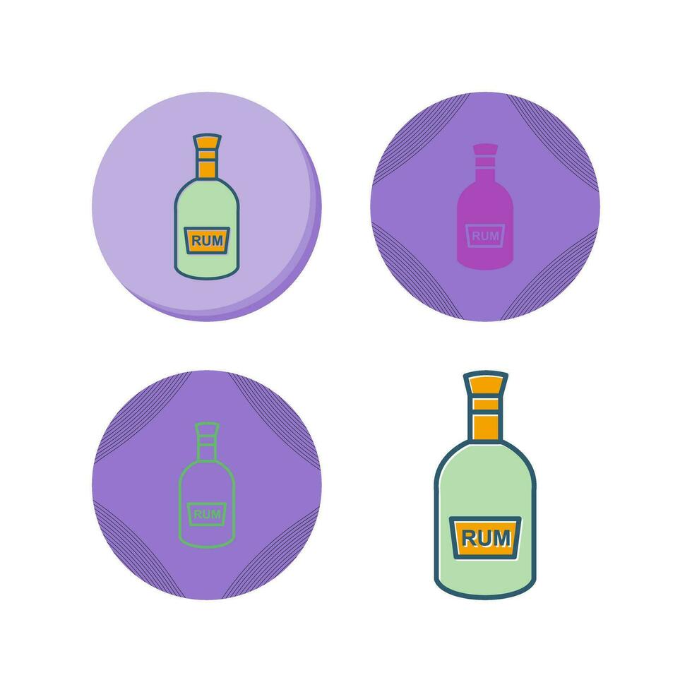 Bottle of Rum Vector Icon
