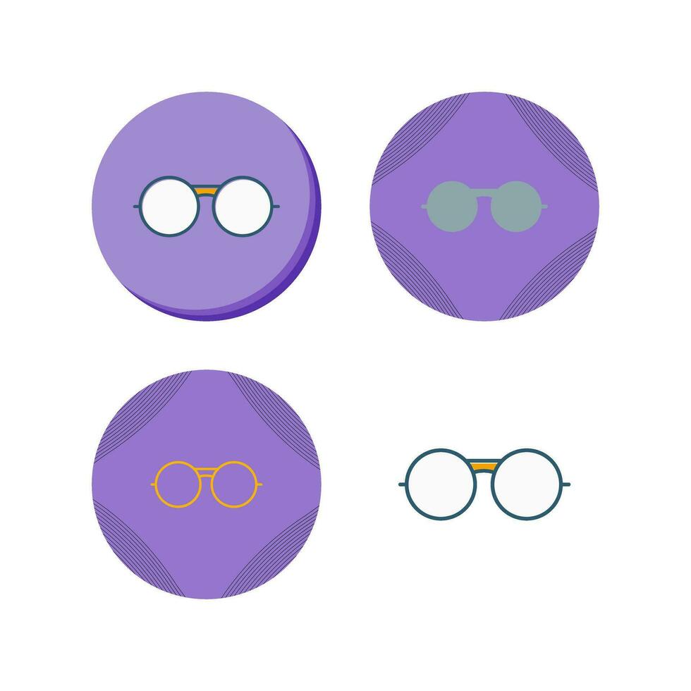 Vintage Glasses Vector Icon