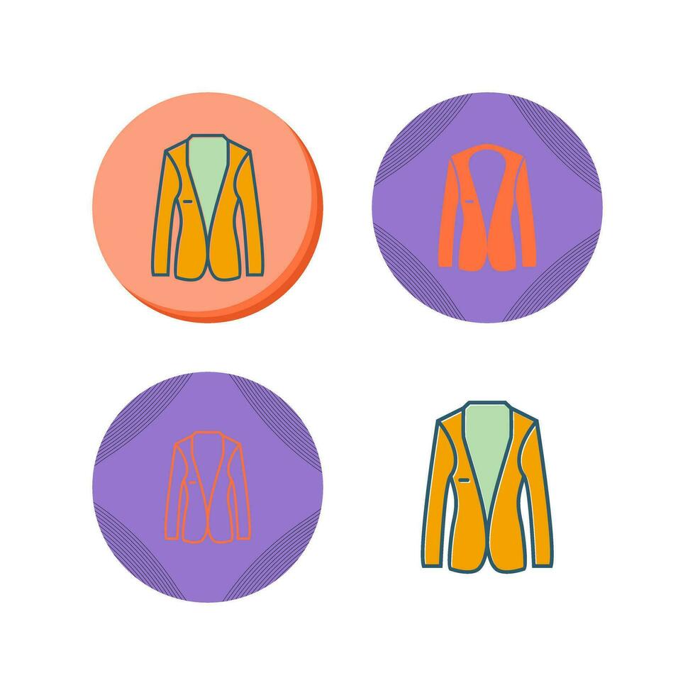 icono de vector de chaqueta