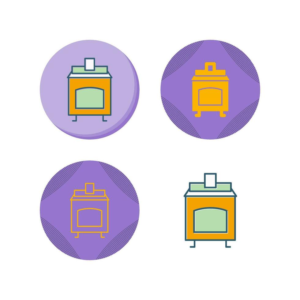 Coal Furnace Vector Icon