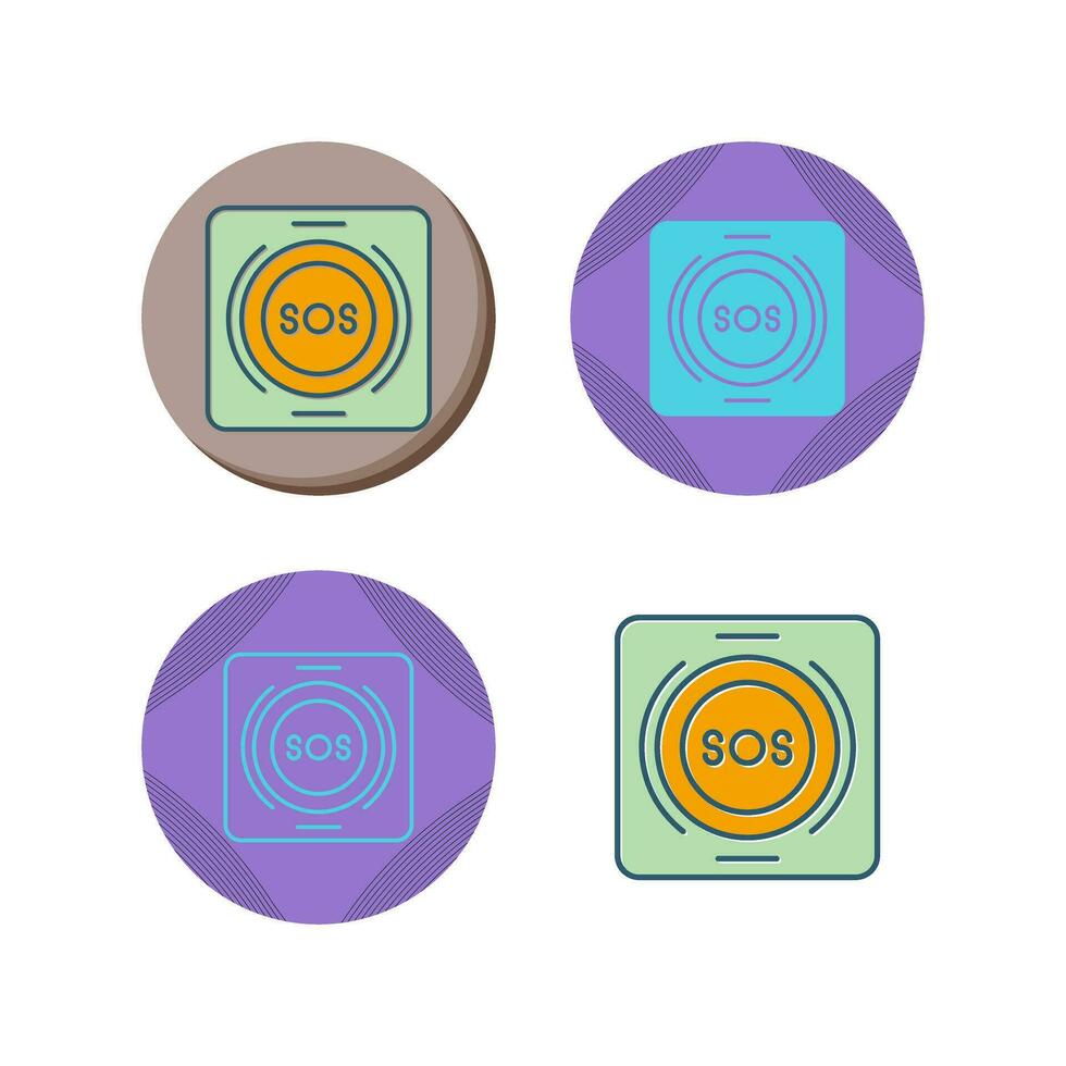Emergency Button Vector Icon