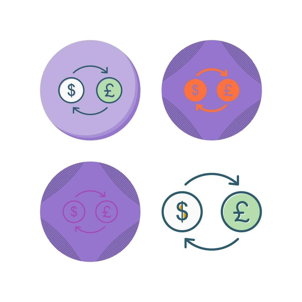 Dollar to Pound Vector Icon