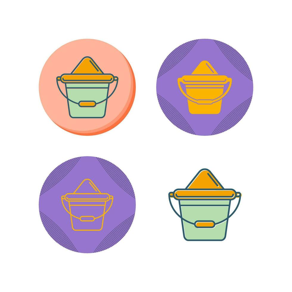 Sand Bucket Vector Icon