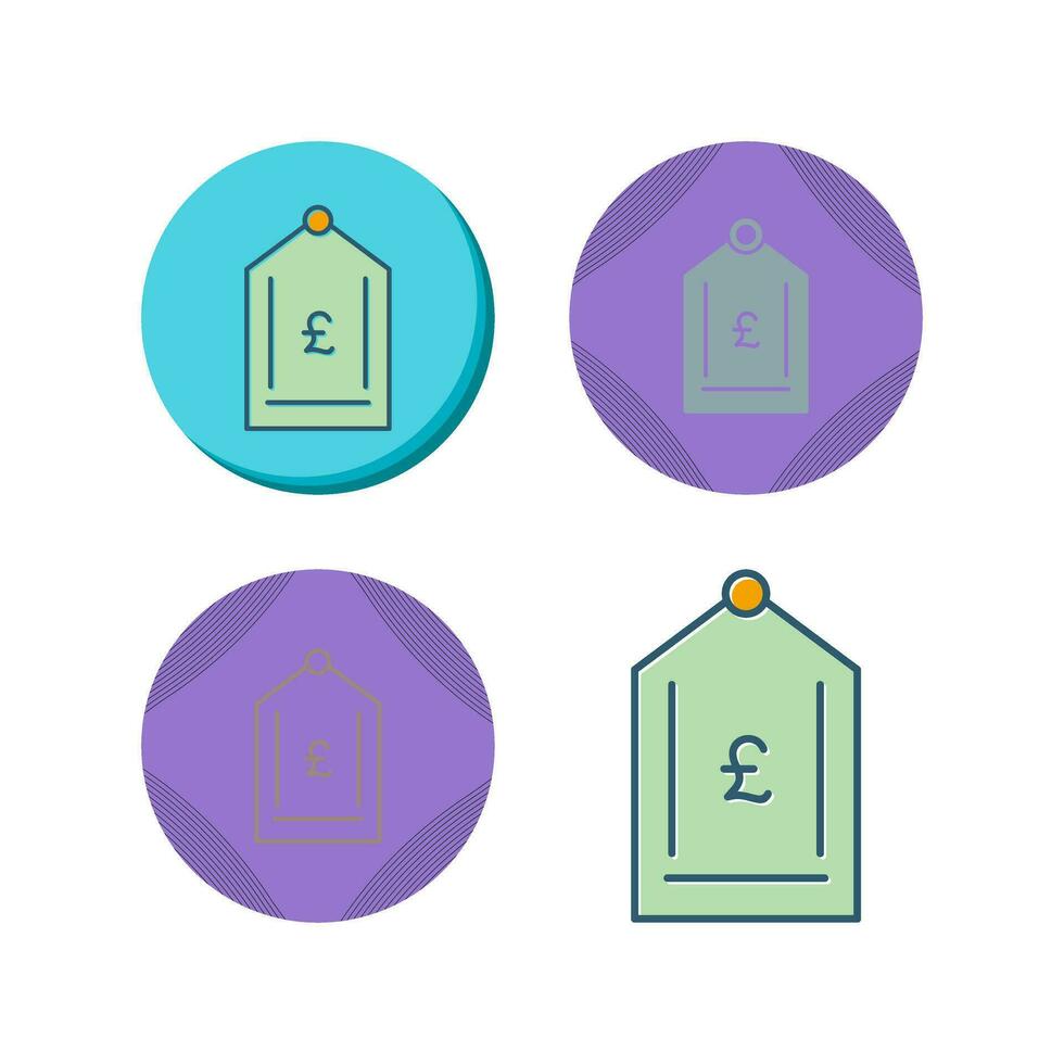 Pound Tag Vector Icon