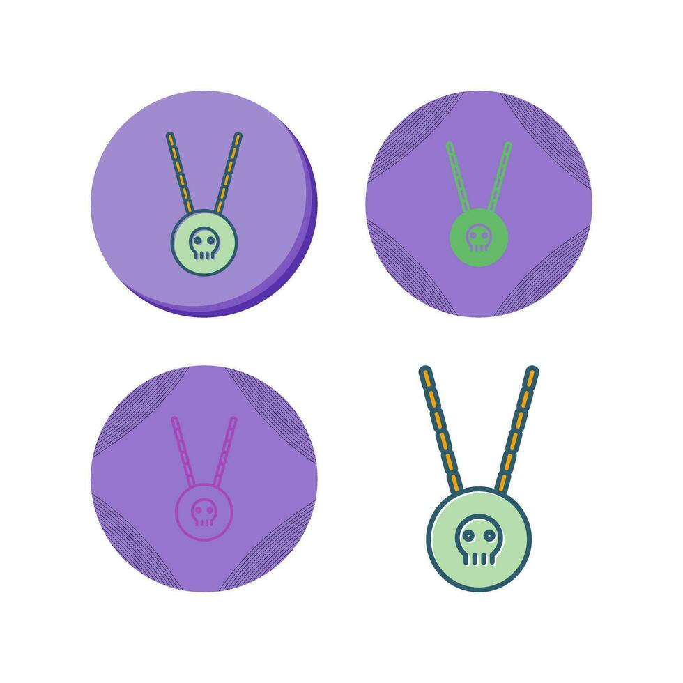 Pirate Necklace Vector Icon