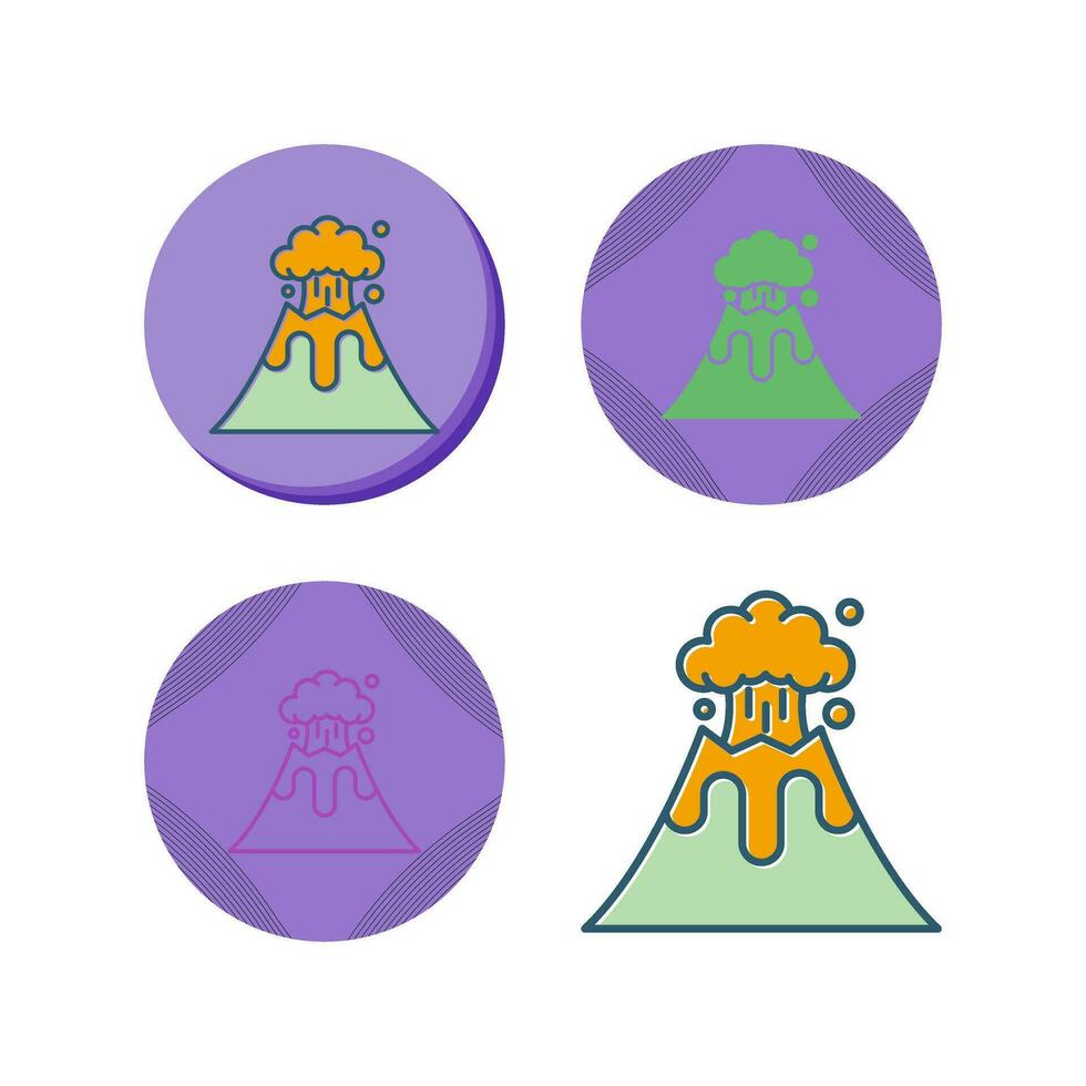 Volcano Vector Icon