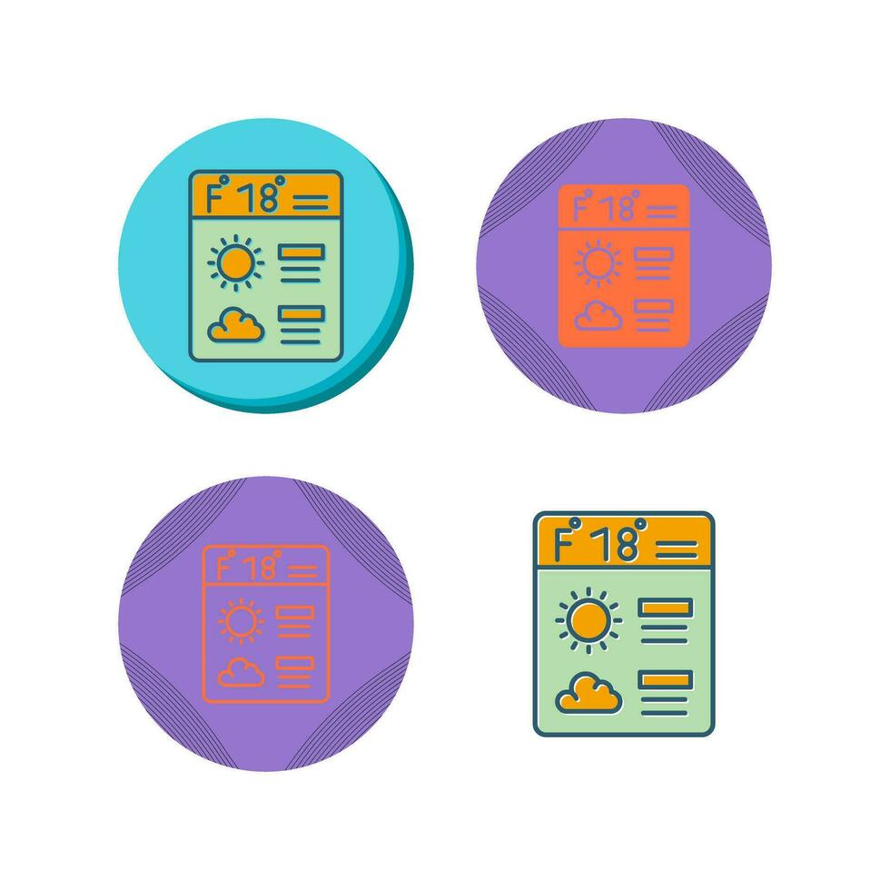 Forecast Vector Icon