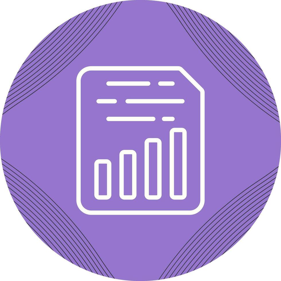 Document Insert Chart Vector Icon