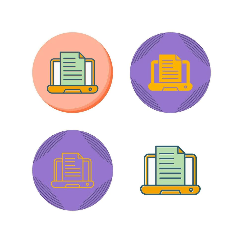Content Writing Vector Icon