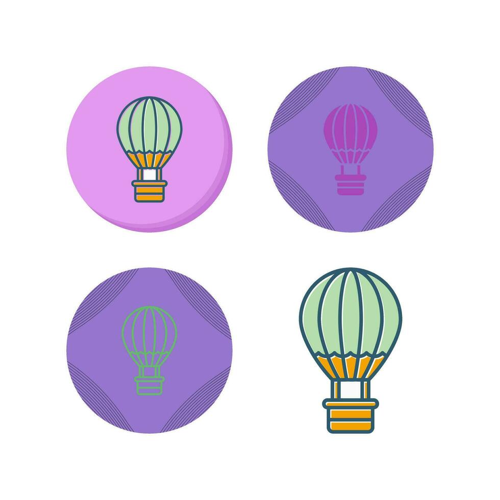 Hot Air Balloon Vector Icon