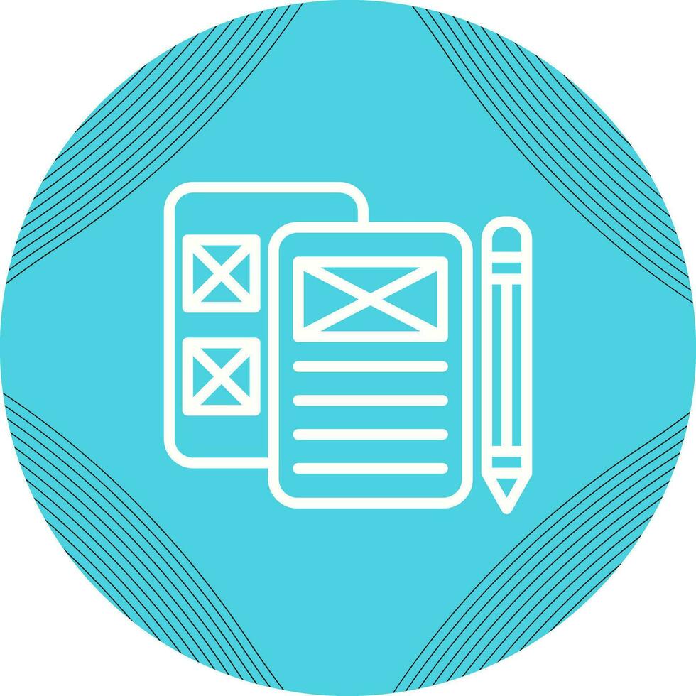 Low Fidelity Prototyping Vector Icon