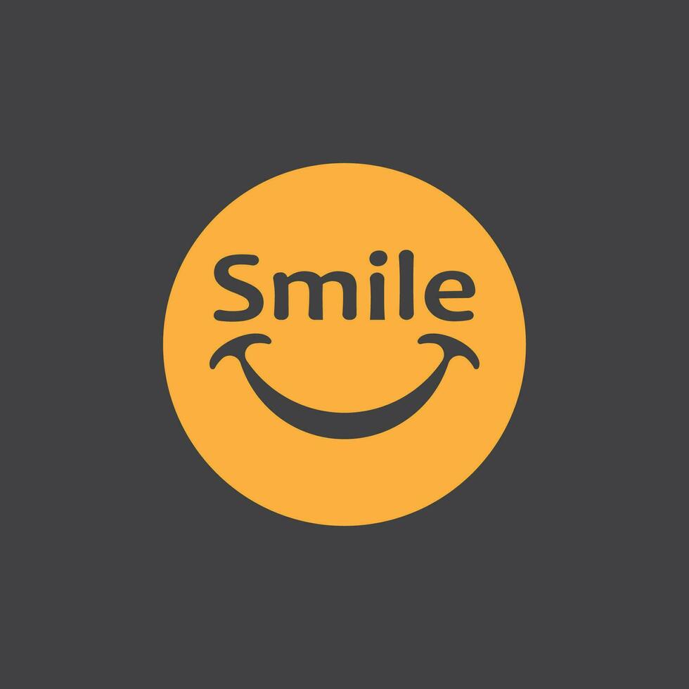 Smile icon emoticon symbol template vector