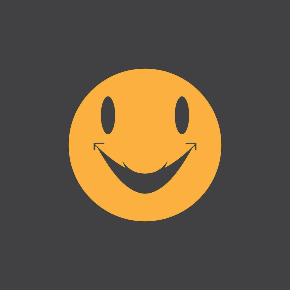 Smile icon emoticon symbol template vector