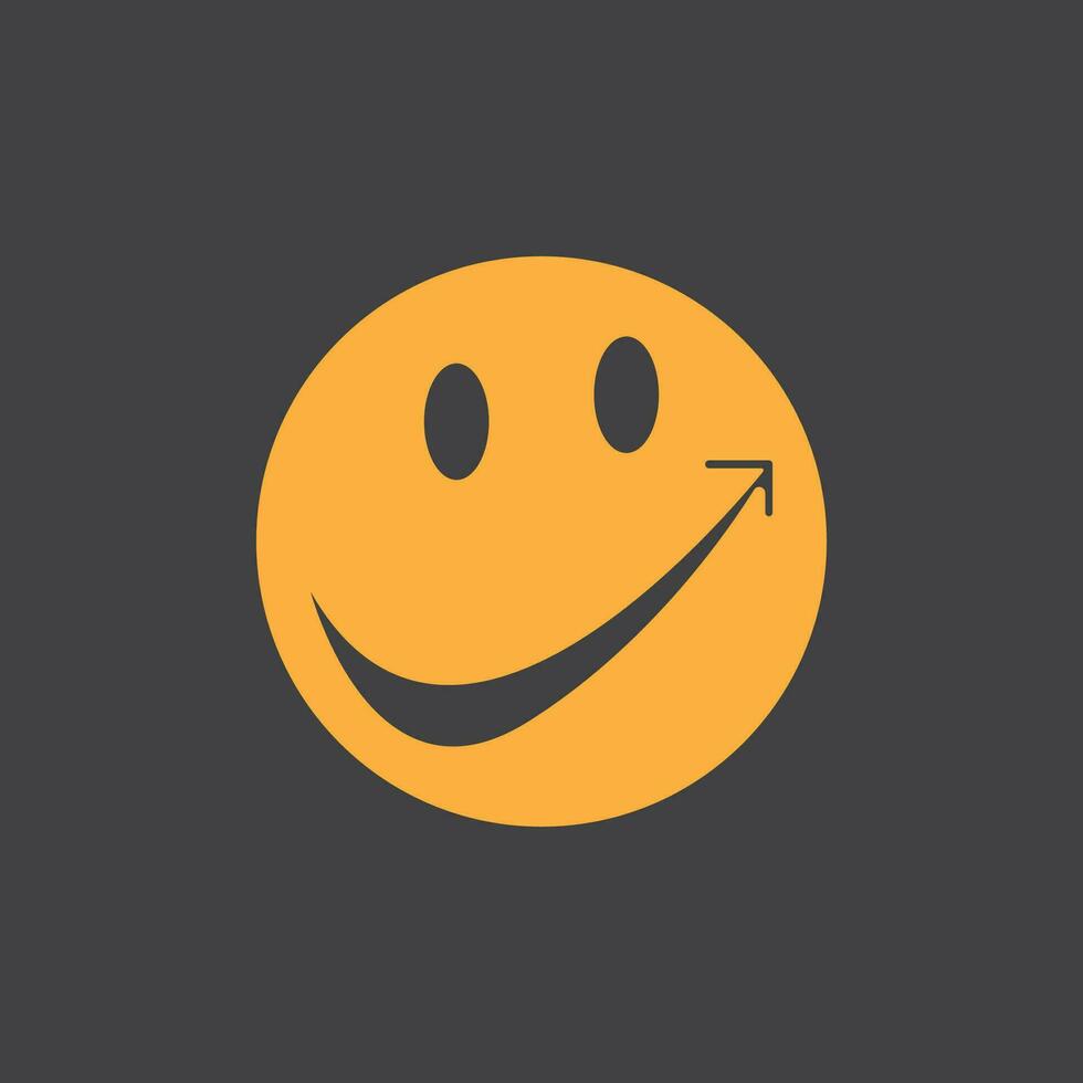 Smile icon emoticon symbol template vector