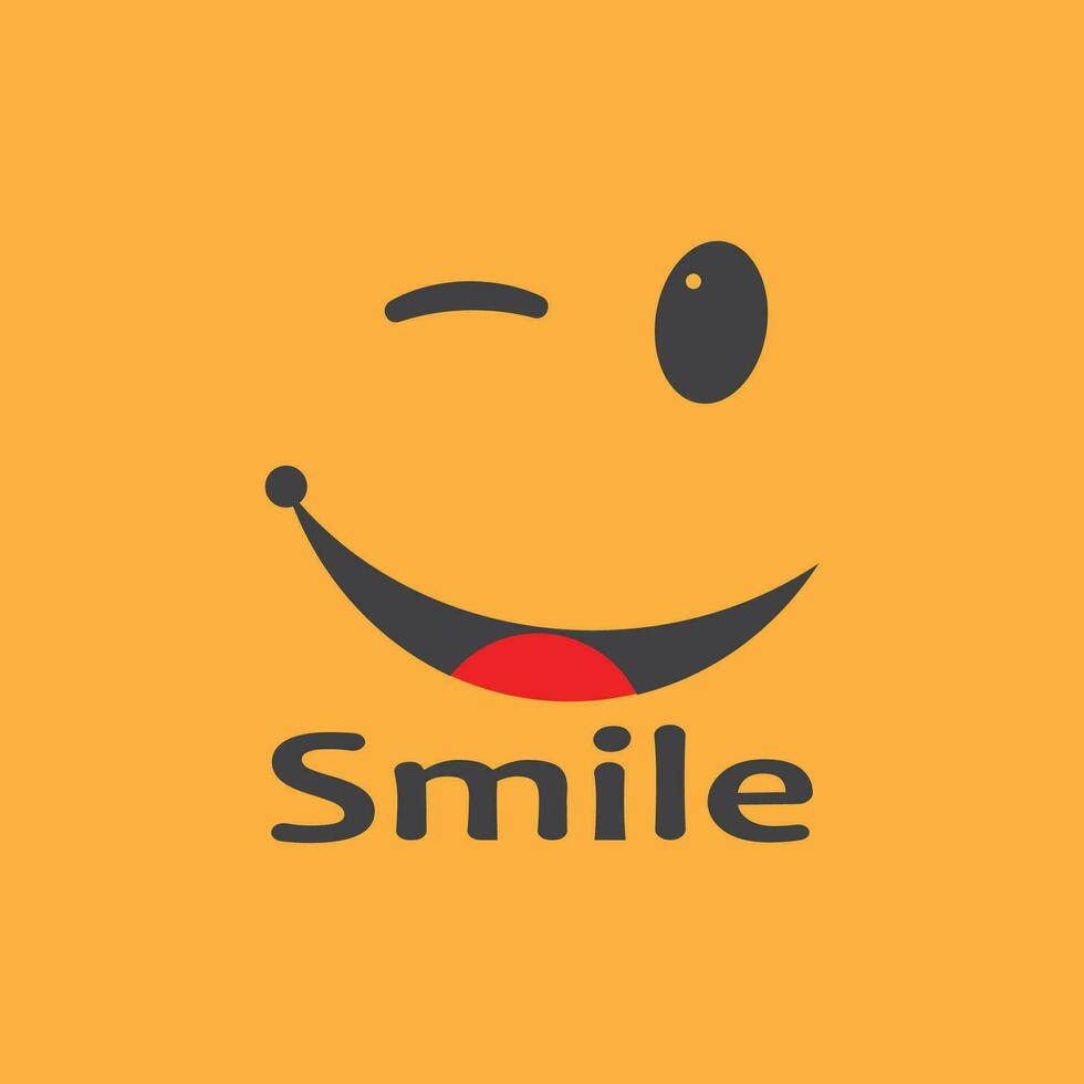 sonrisa icono emoticon símbolo modelo vector