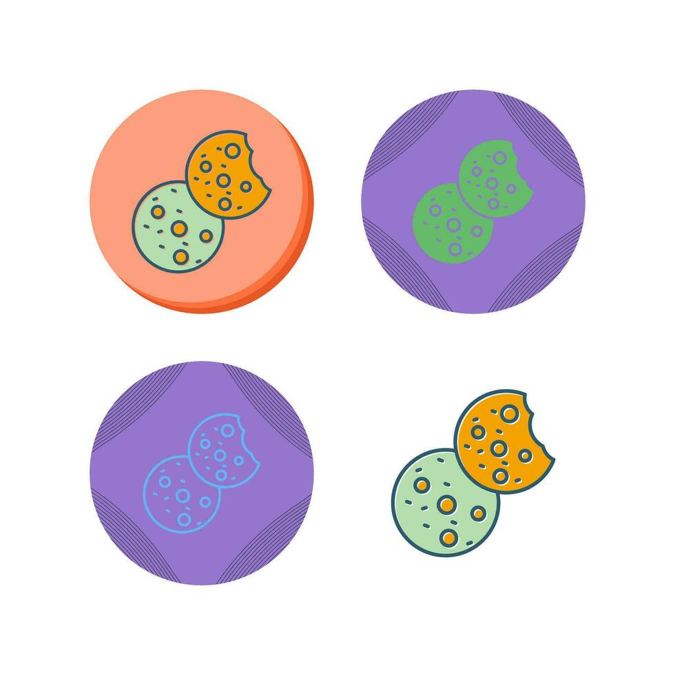 icono de vector de galletas