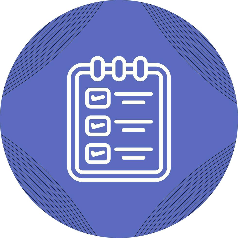 Memo pad with checklist Vector Icon