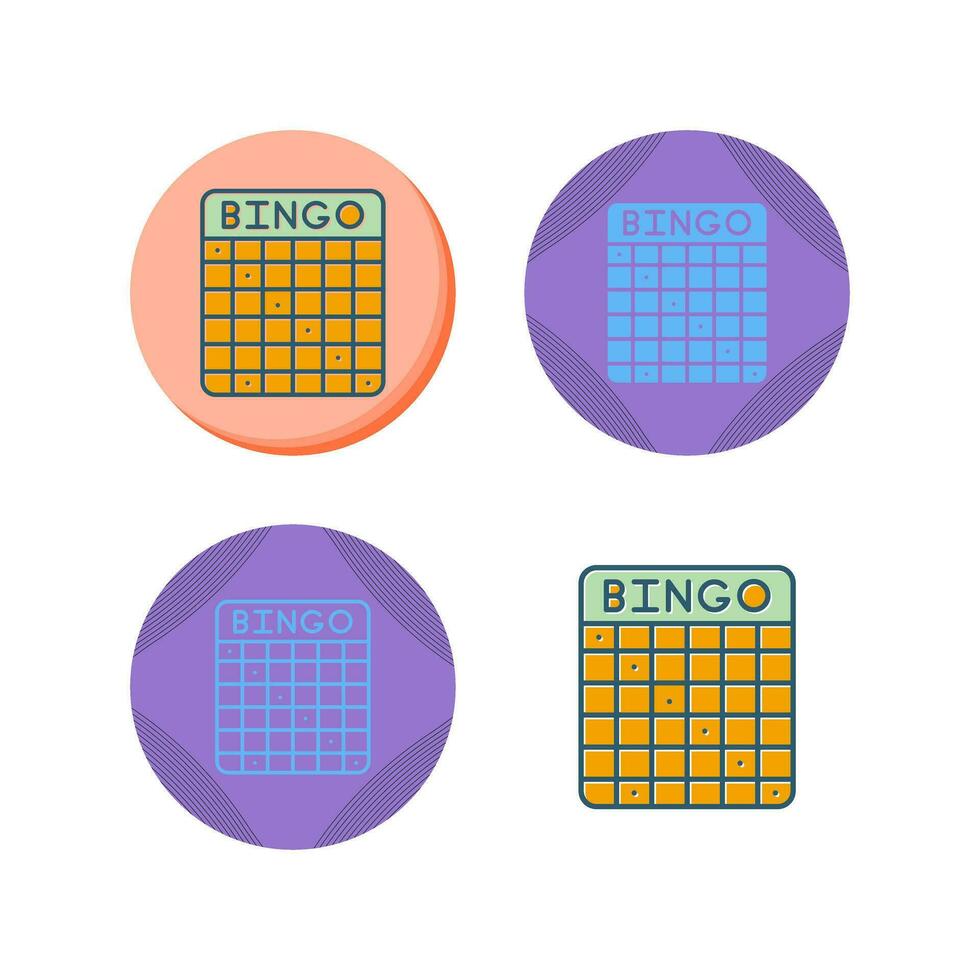 icono de vector de bingo