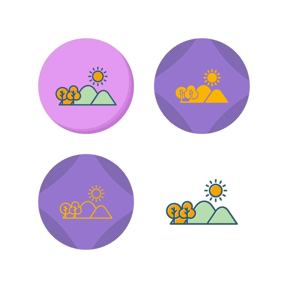 Hill Vector Icon