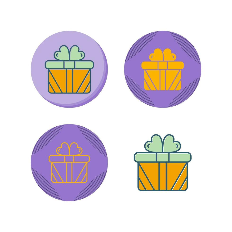 icono de vector de caja de regalo