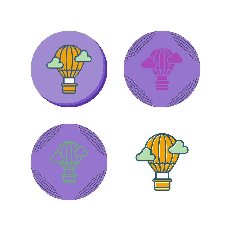 Hot Air Balloon Vector Icon