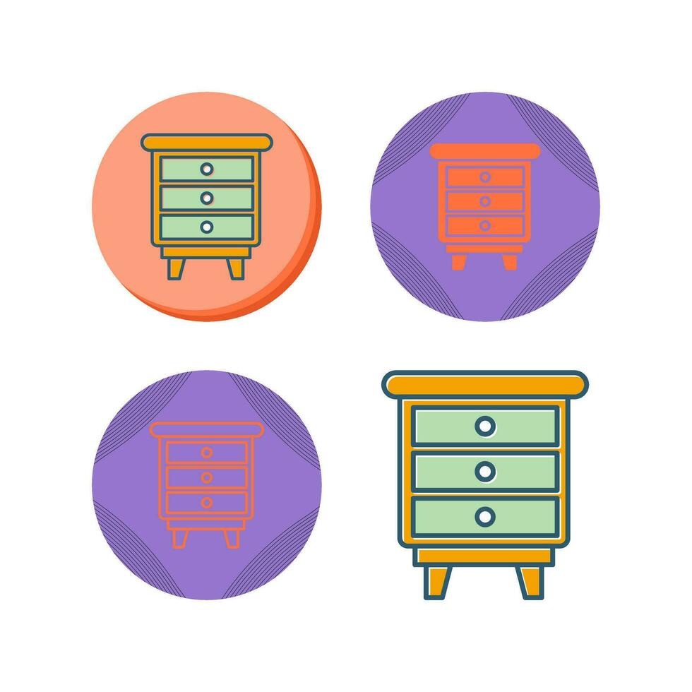 Chest Of Drawers Vector Icon