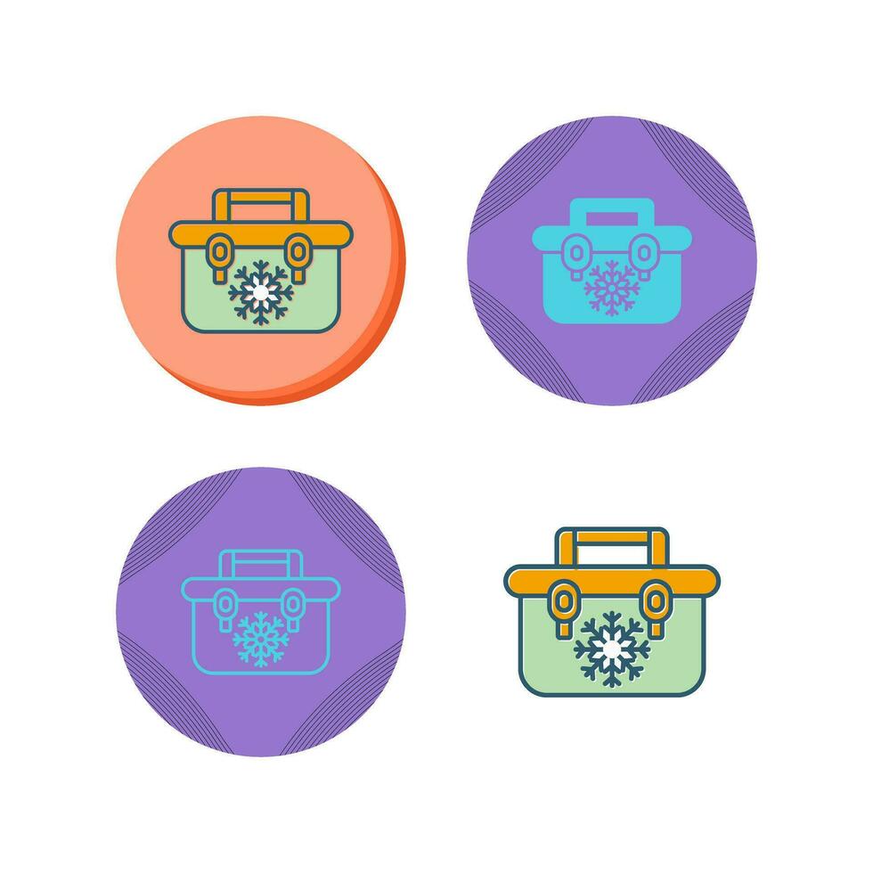 Portable Fridge Vector Icon