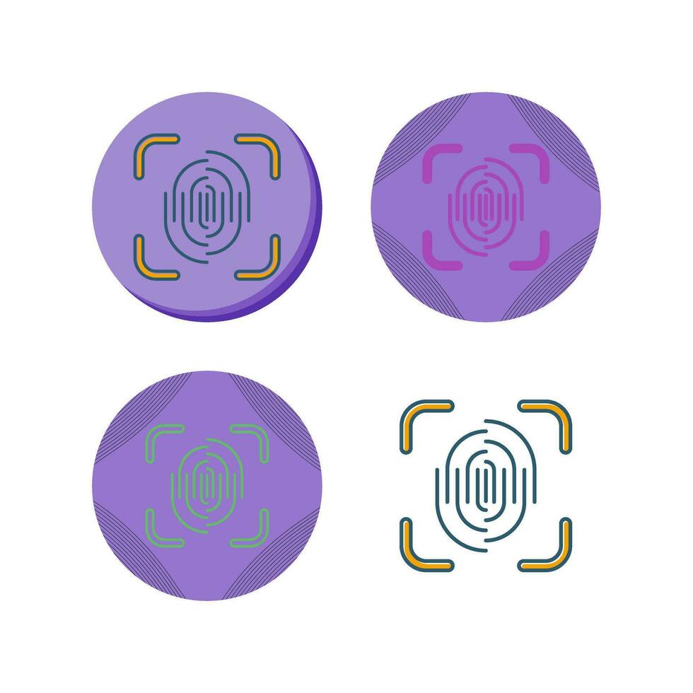 Fingerprint Vector Icon