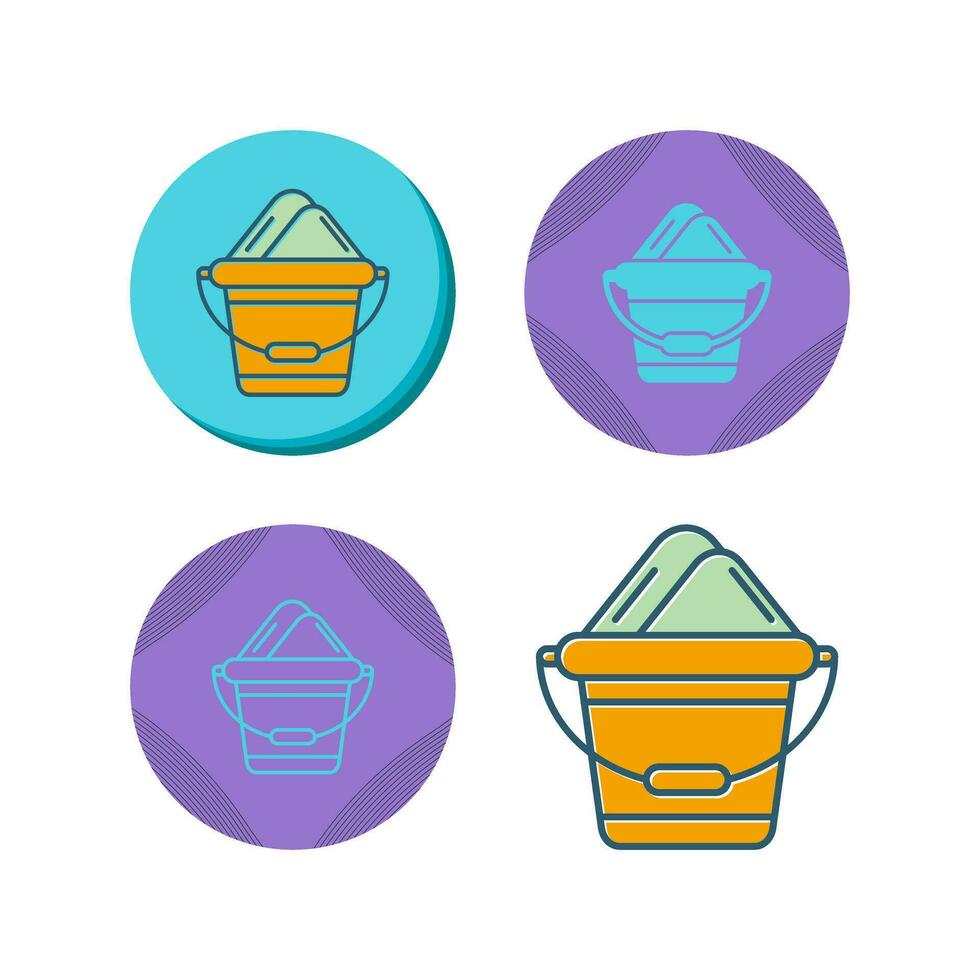 Sand Bucket Vector Icon