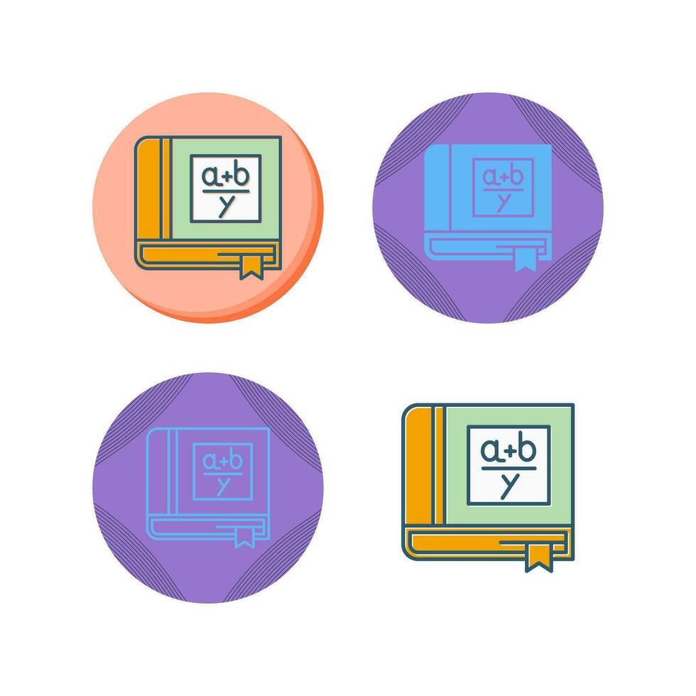 Algebra Book Vector Icon