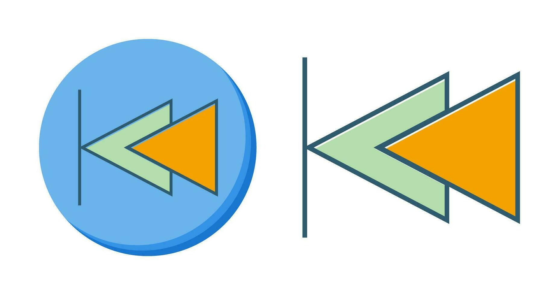 Move to Start Vector Icon