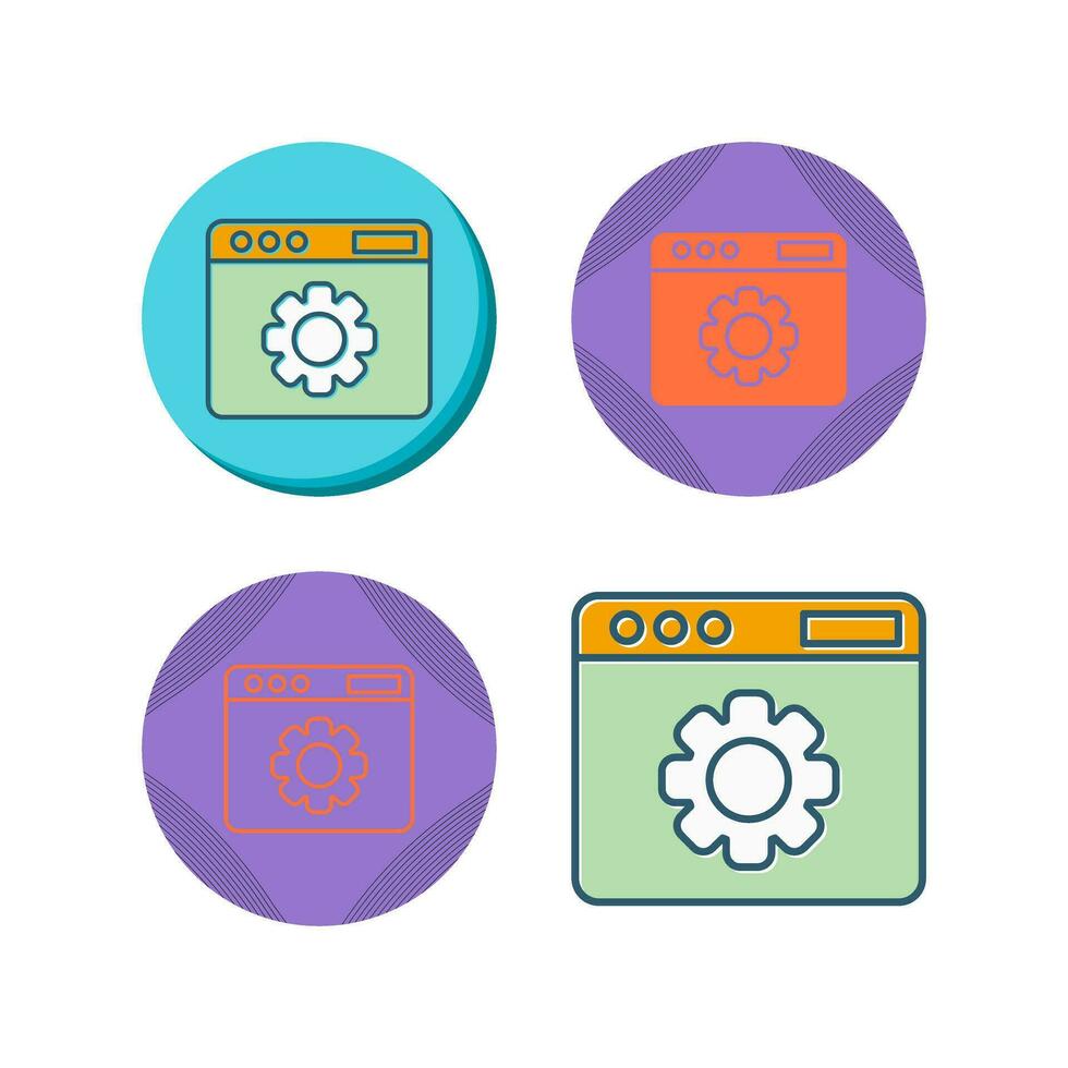 Web Settings Vector Icon