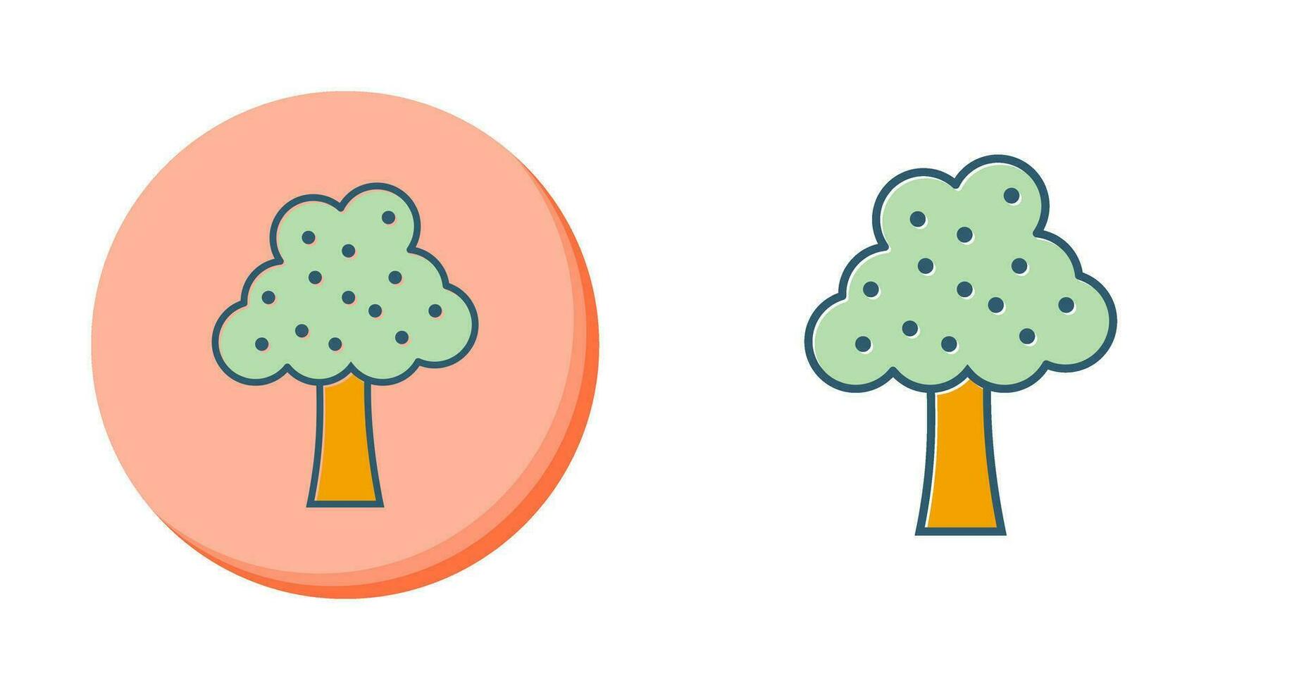 Fruit Tree Vector Icon