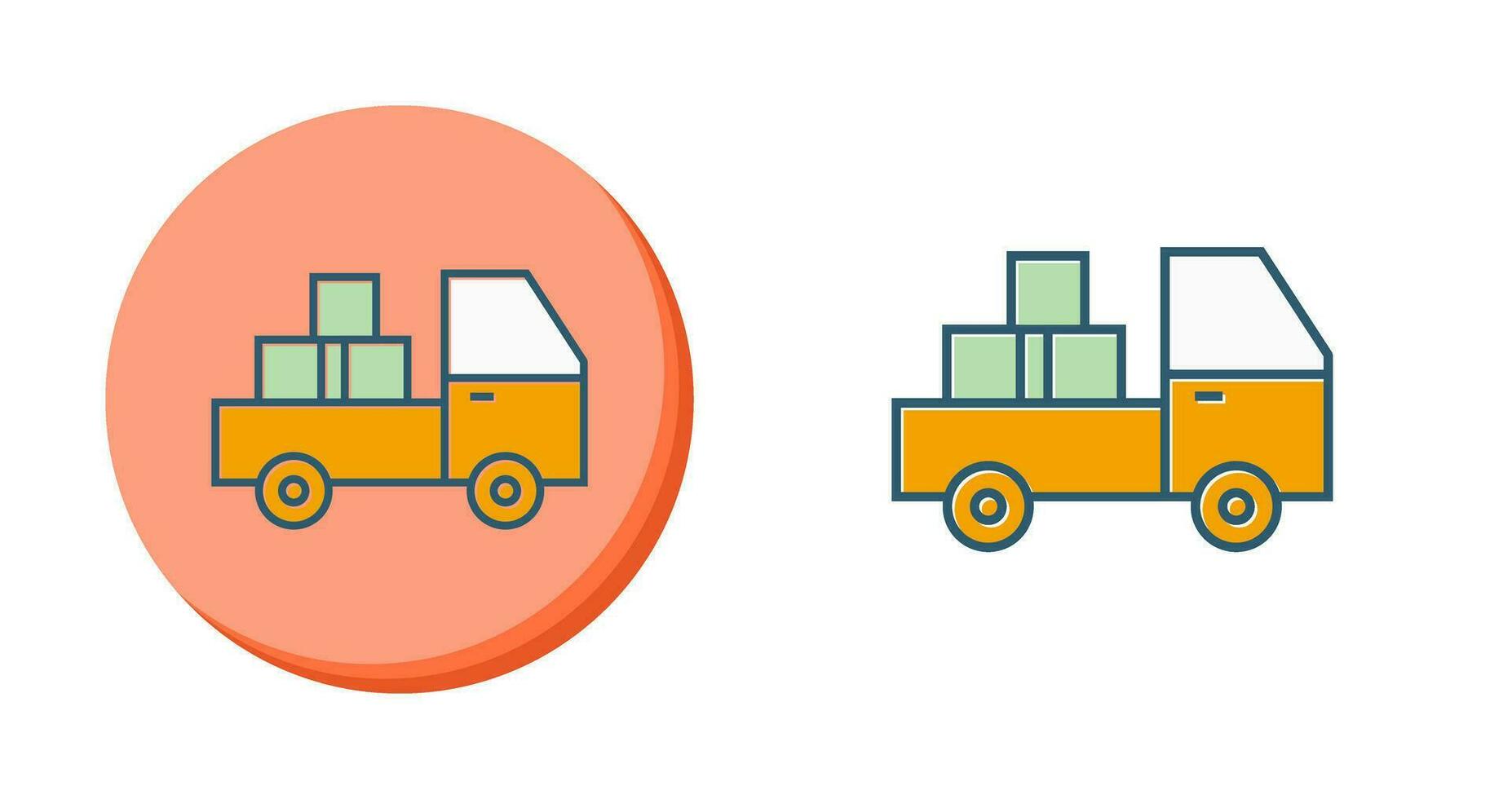 Pickup Truck Vector Icon
