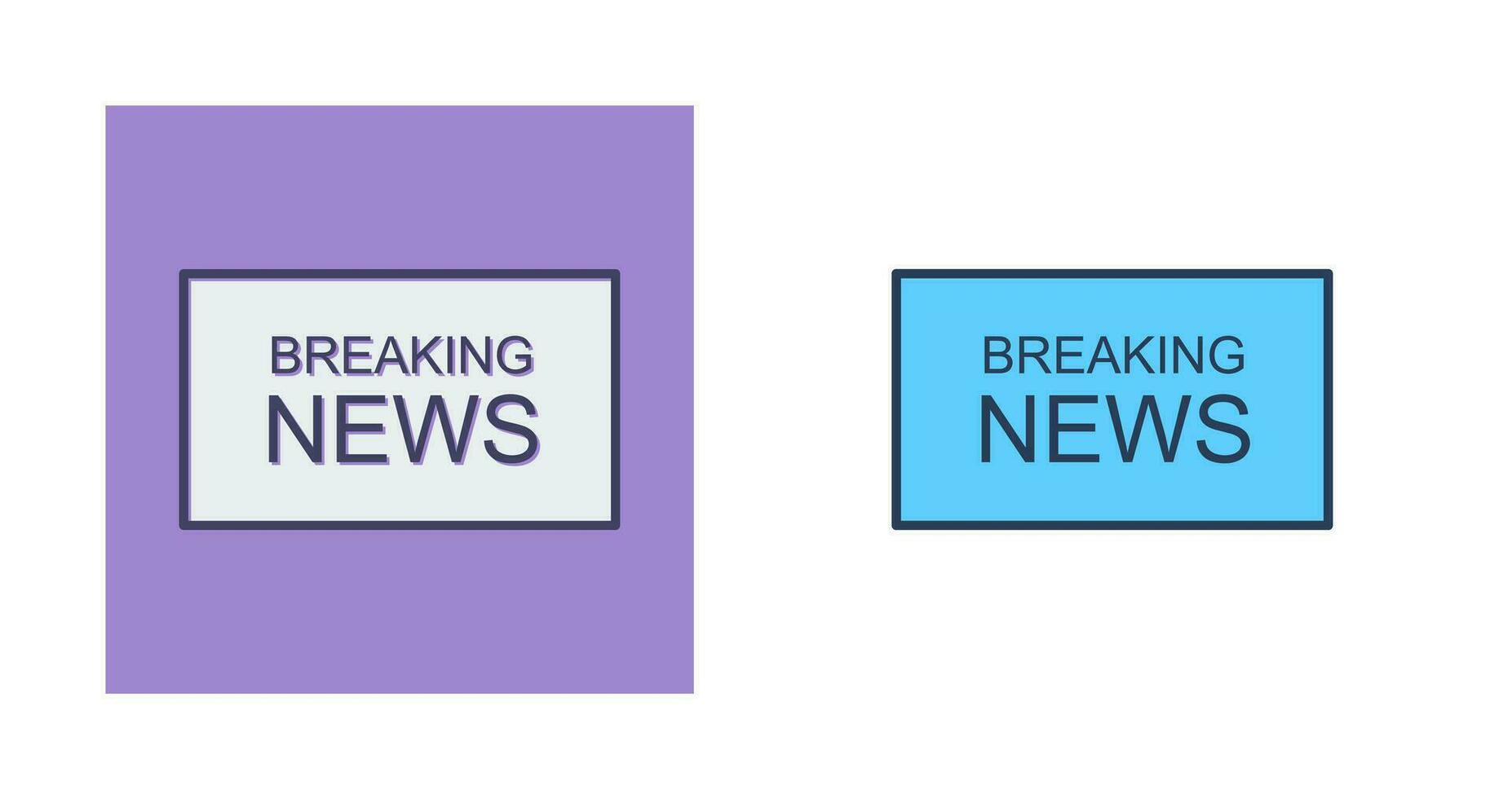 Breaking News on TV Vector Icon