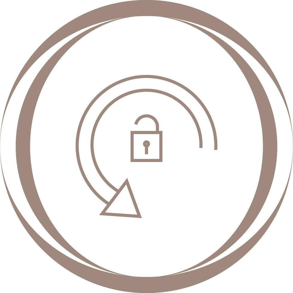 Rotation Unlocked Vector Icon