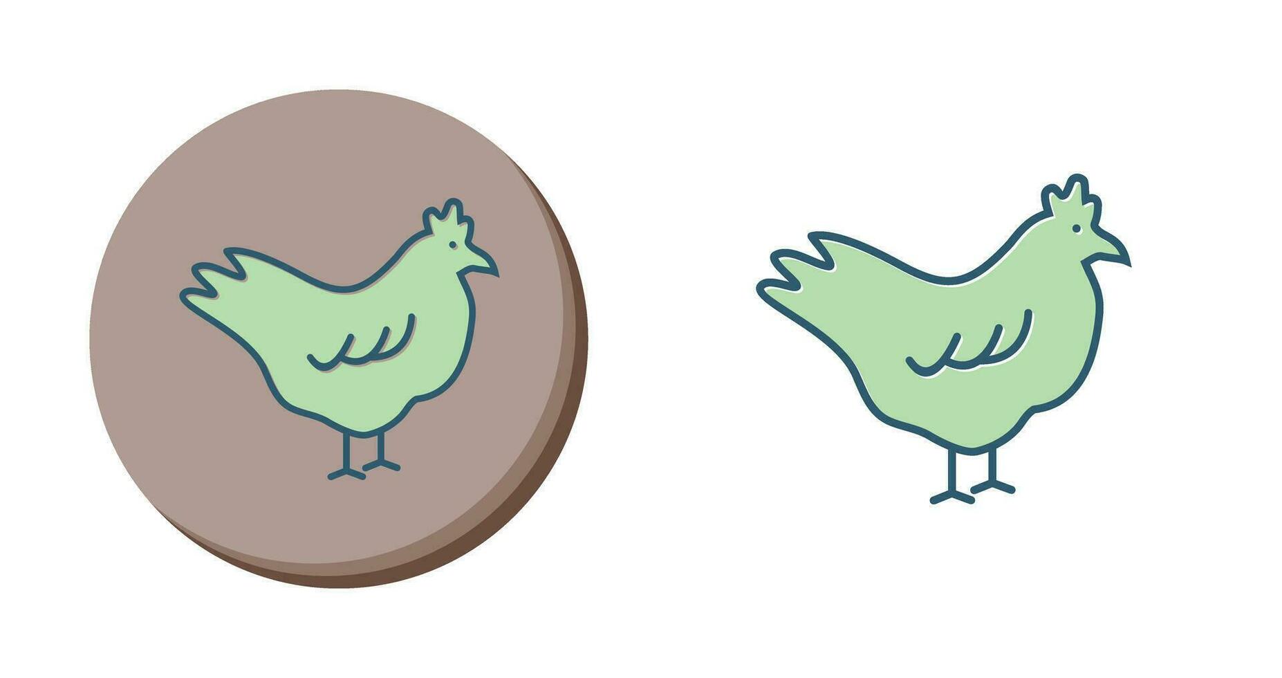 icono de vector de pollo