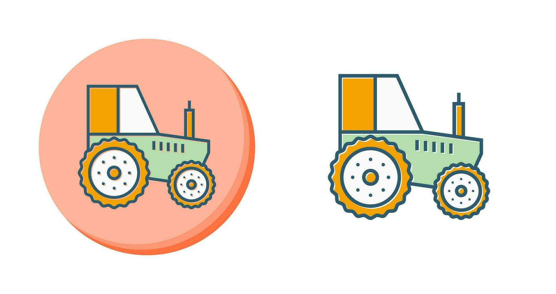 icono de vector de tractor