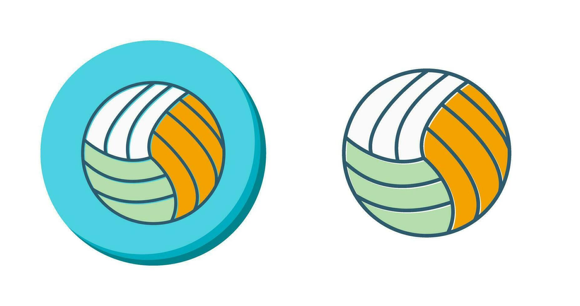 icono de vector de pelota de voleibol