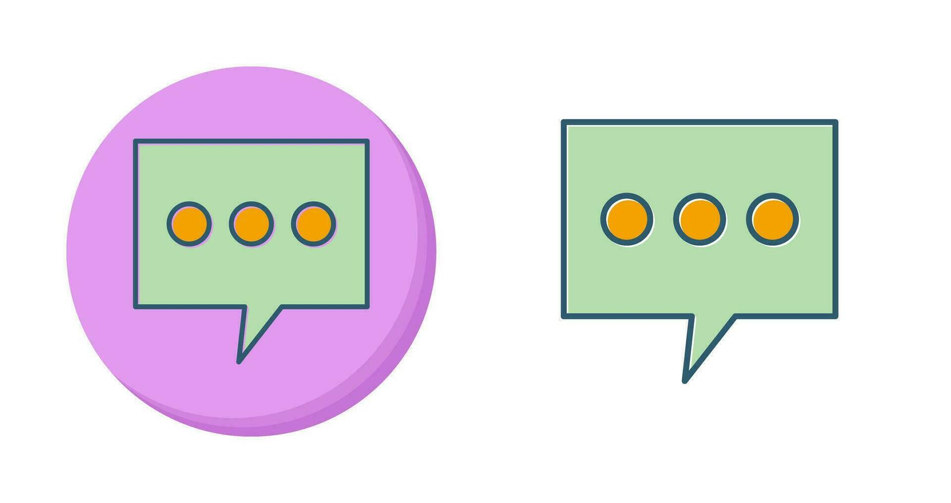 Double Message Bubble Vector Icon