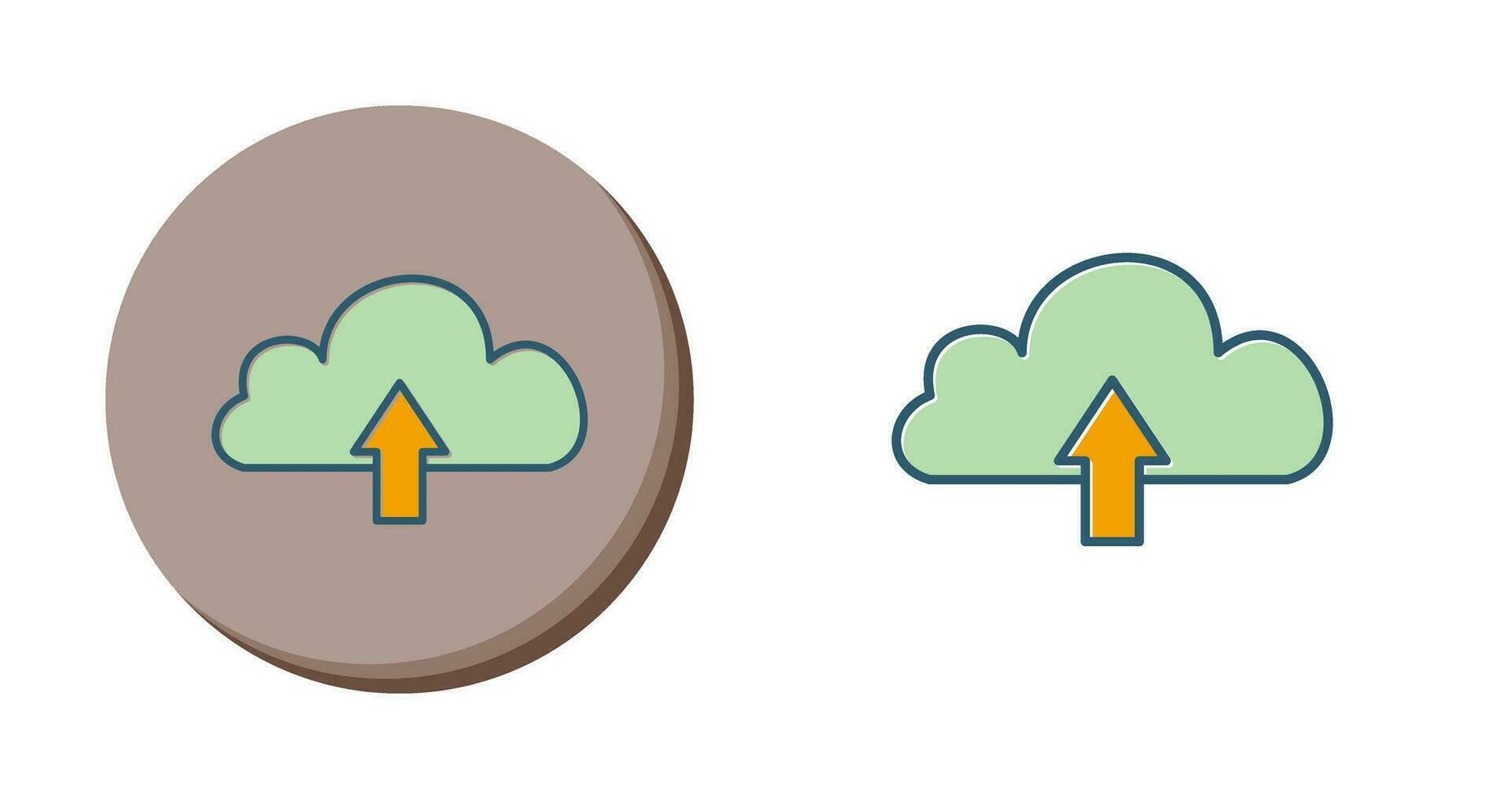 Cloud with downward arrow Vector Icon