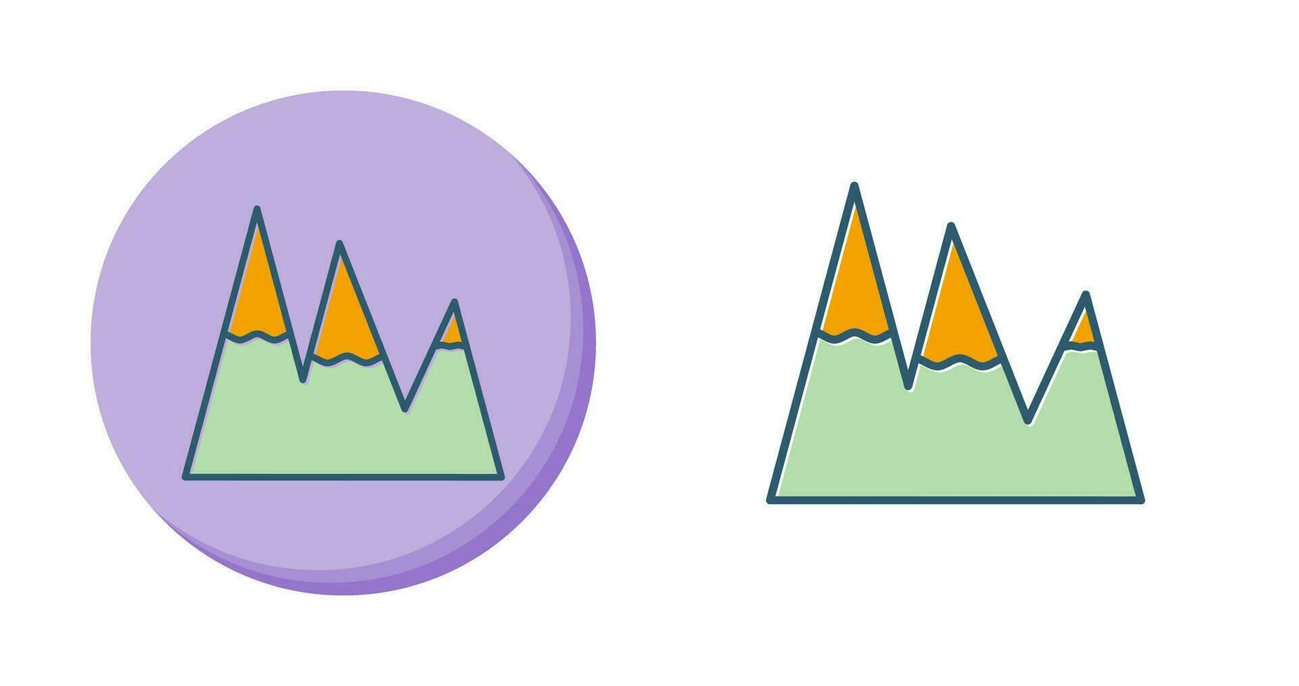 Ice Top Mountain Vector Icon