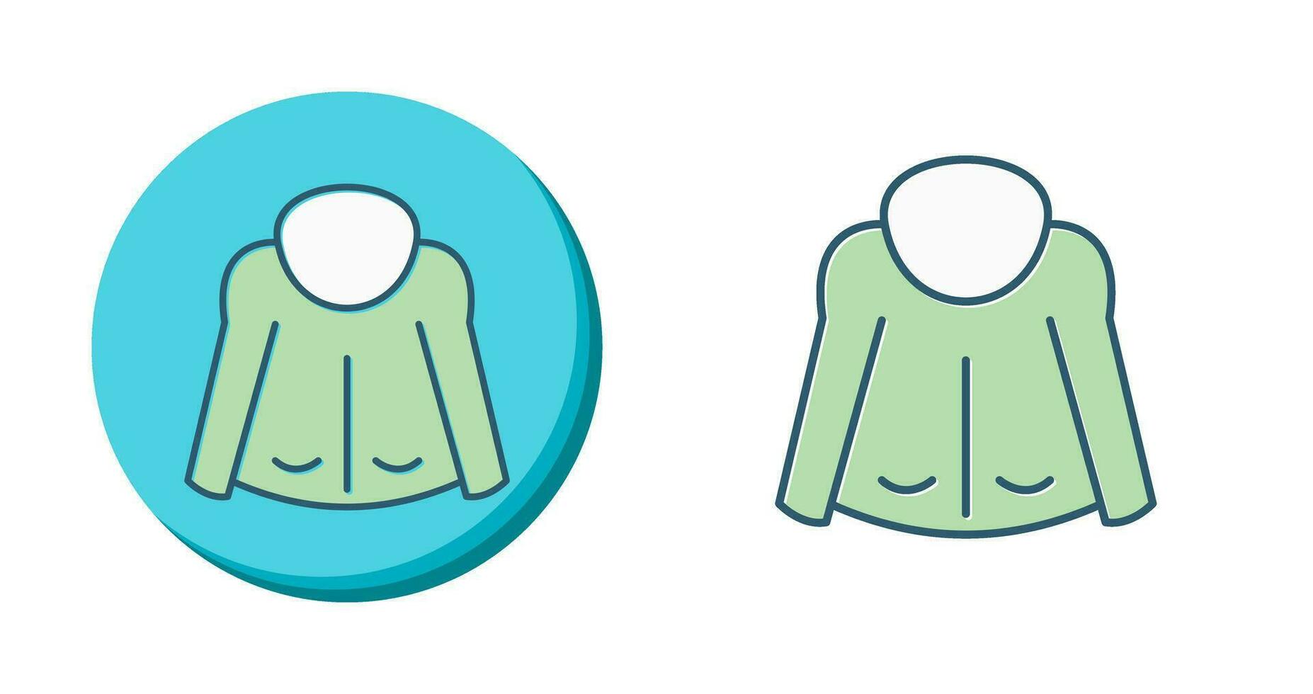 icono de vector de chaqueta caliente