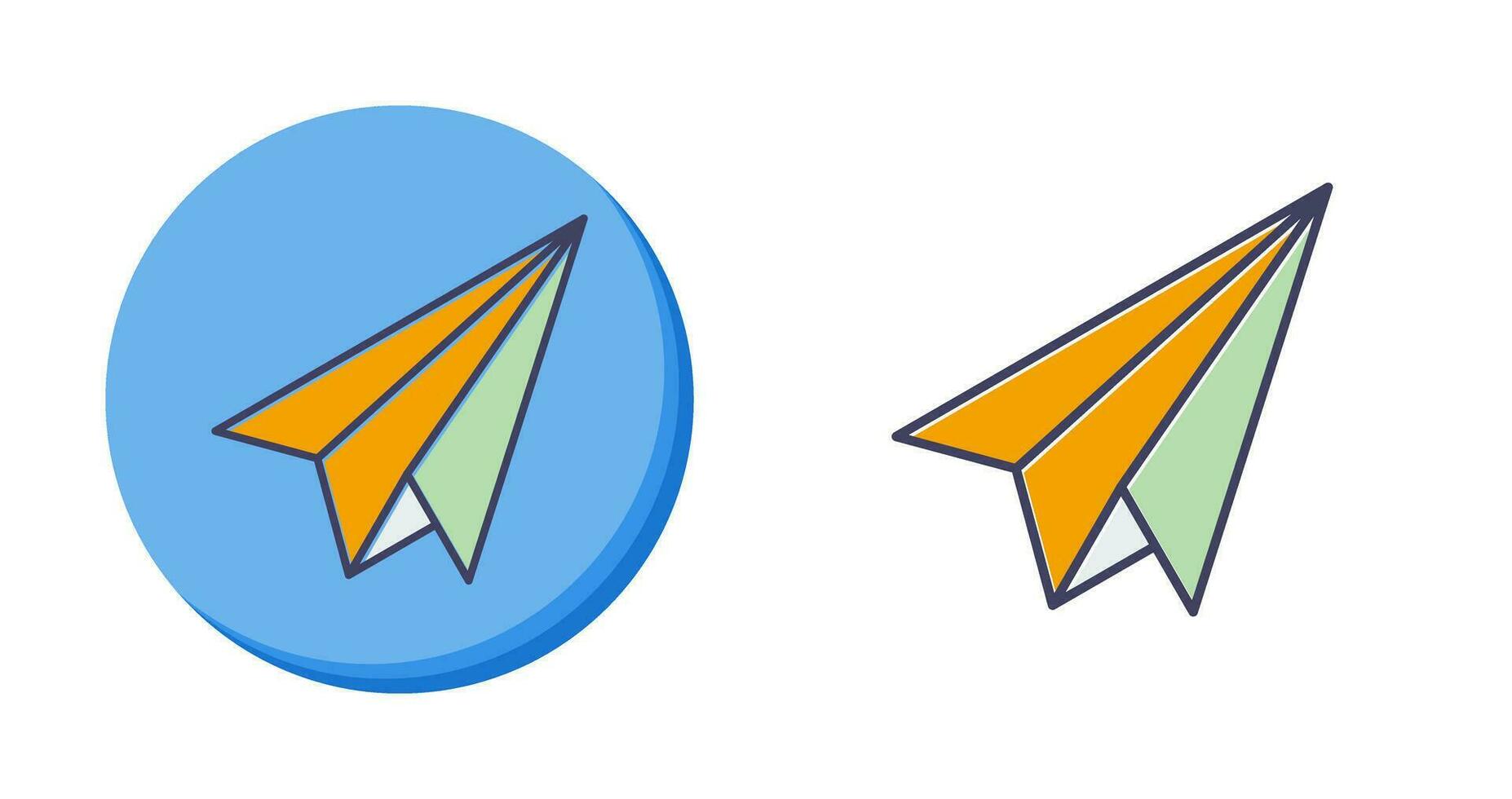 Paper Plane Vector Icon