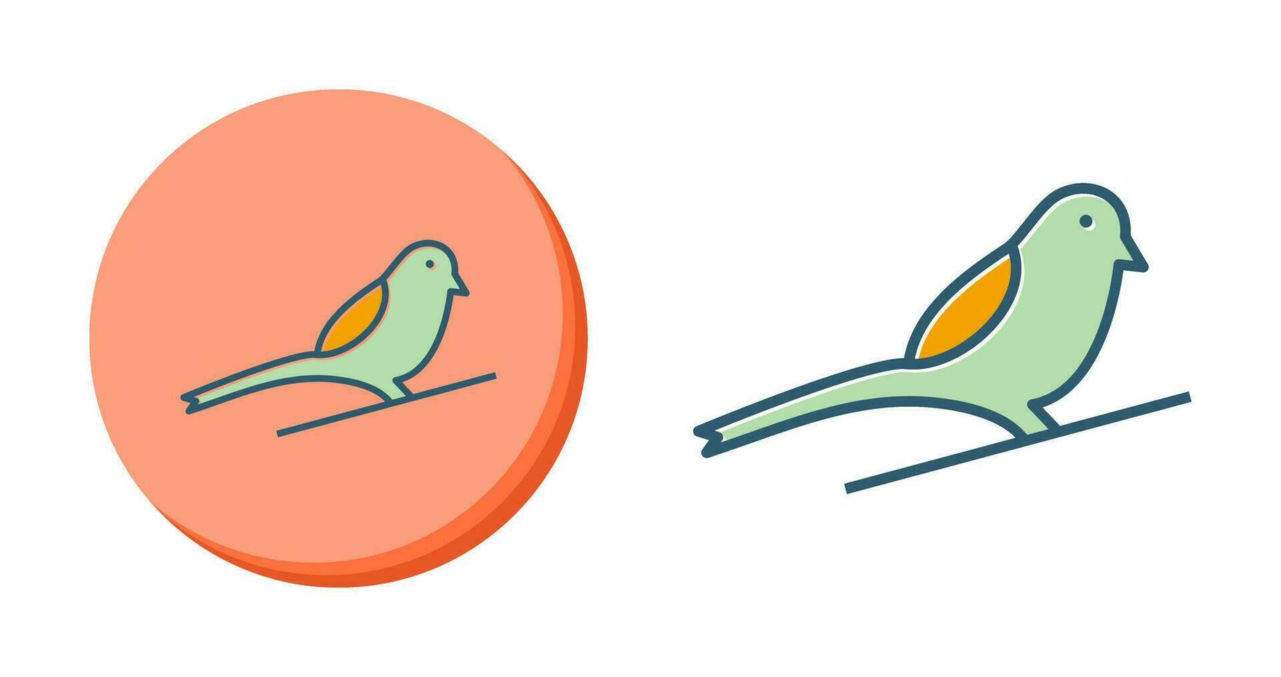 icono de vector de pájaro pequeño