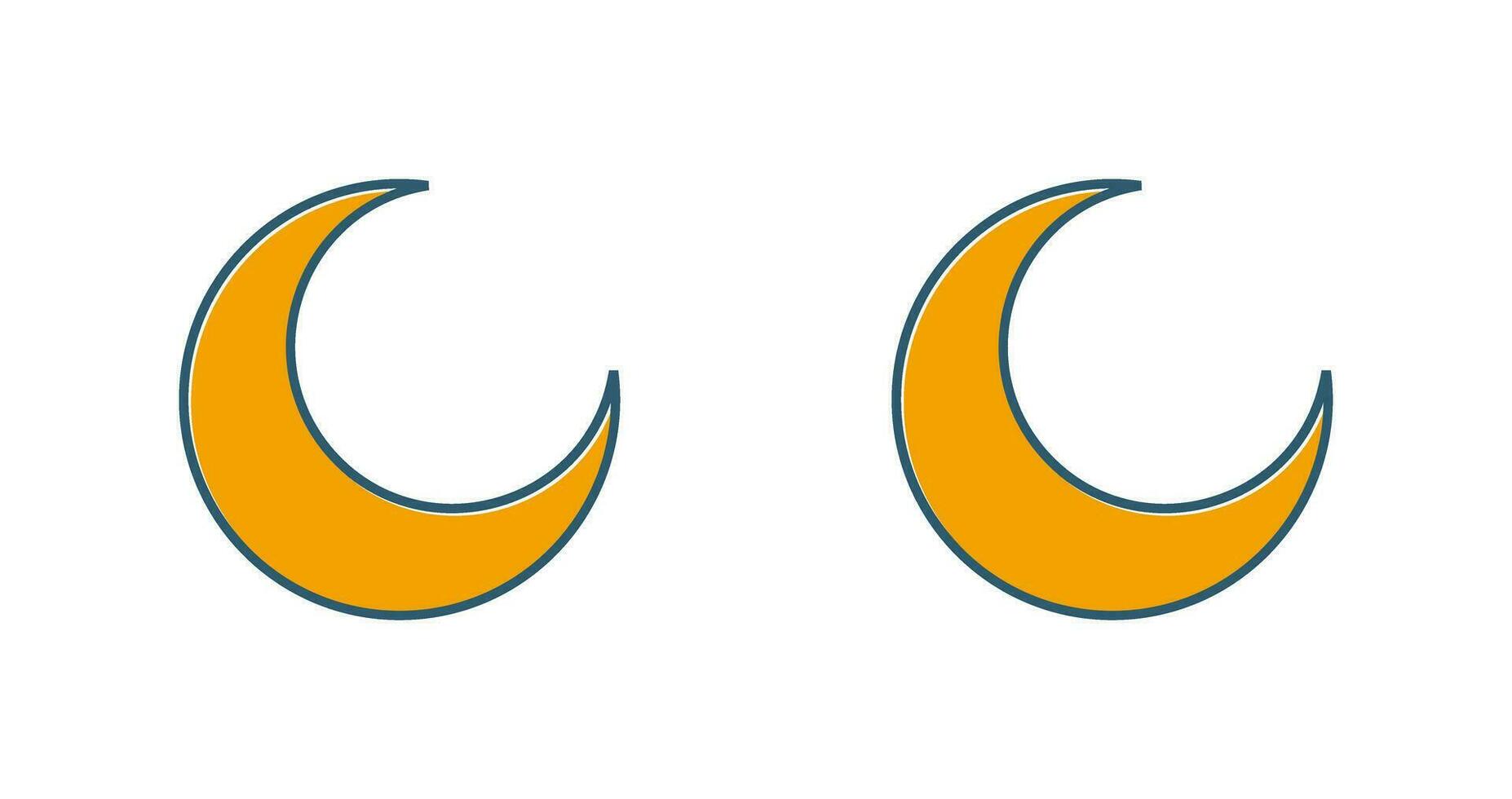 Half Moon Vector Icon