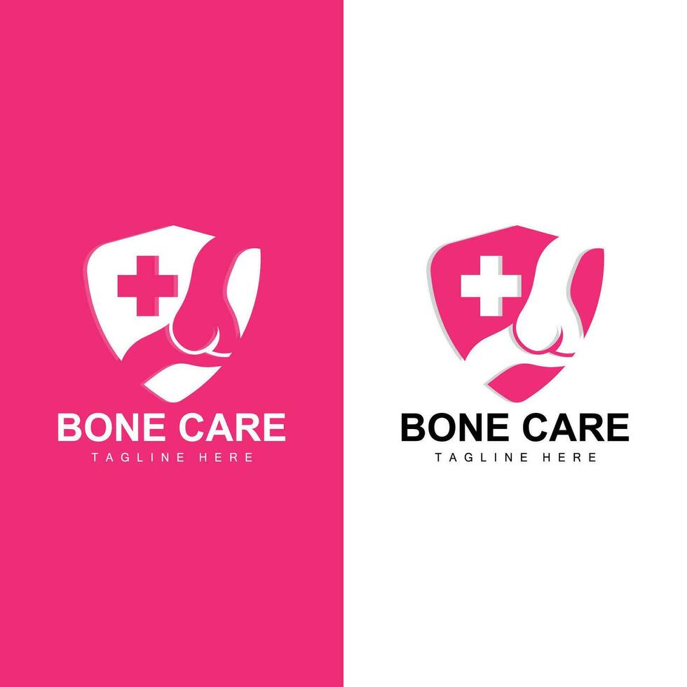 Bone Health Logo Simple Illustration Silhouette Template Vector Design