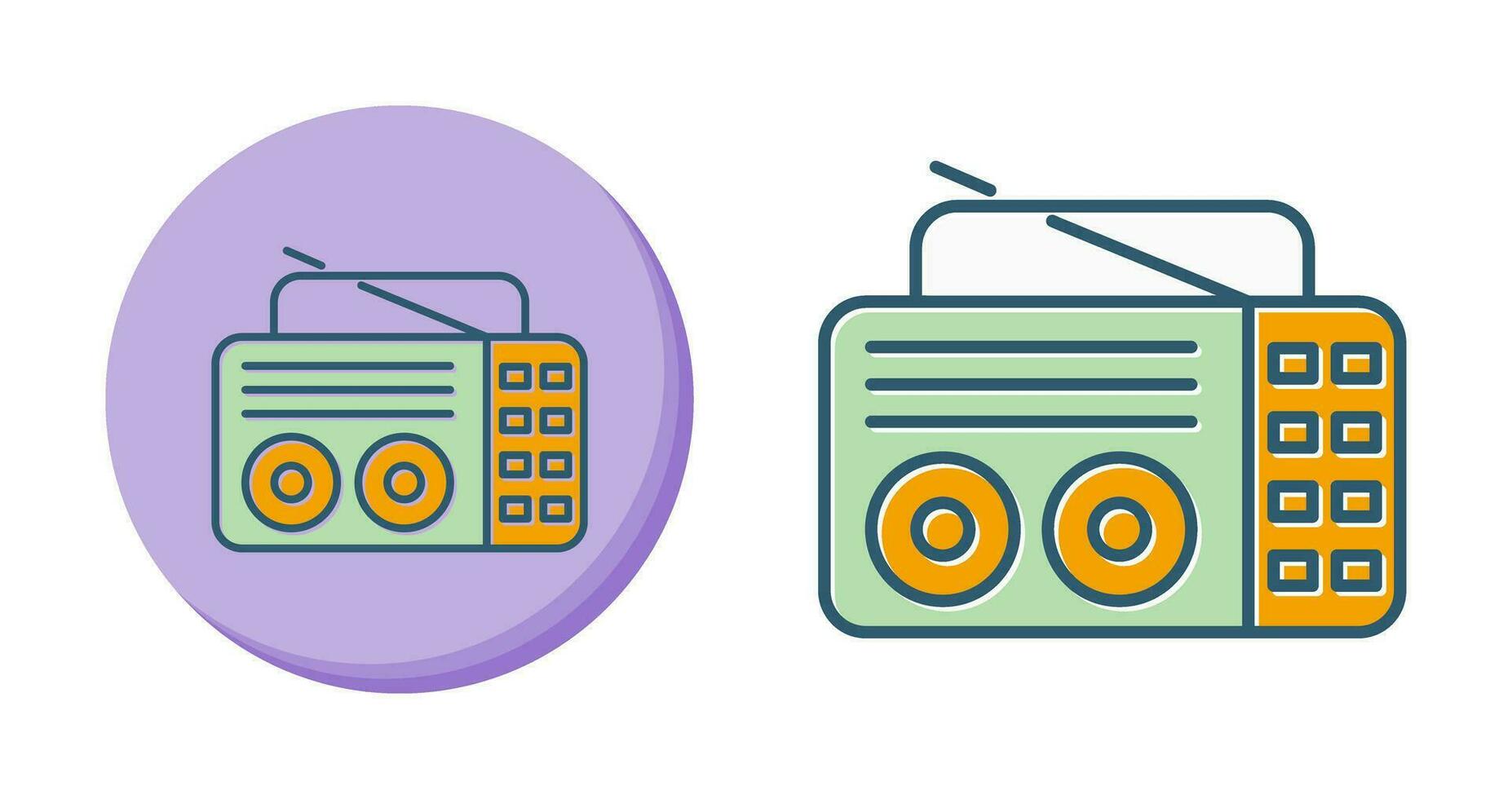 Old Radio Vector Icon