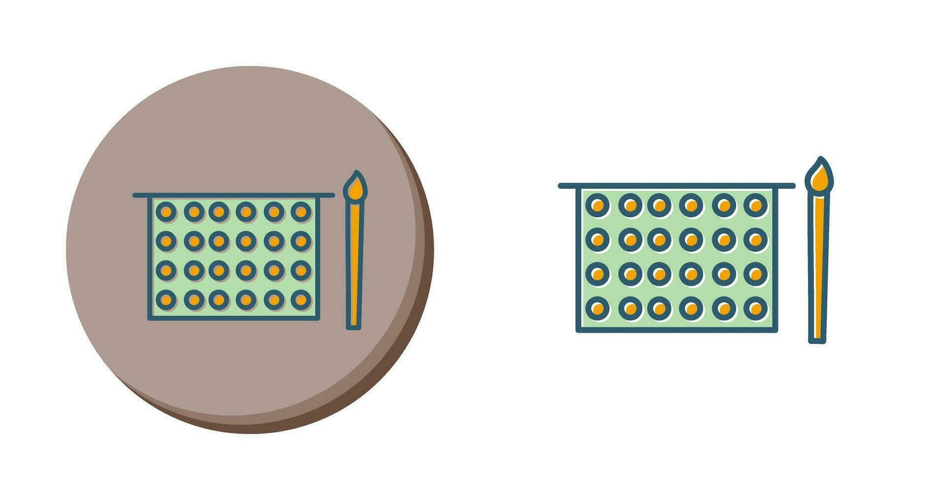 icono de vector de paleta